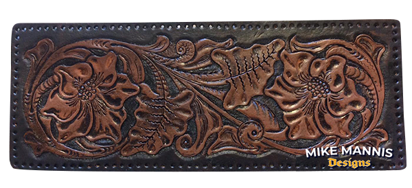 A Old School Tandy leathercraft pattern for a wallet.